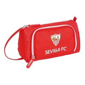 Estuche Escolar Sevilla Fútbol Club Rojo 20 x 11 x 8.