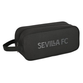 Zapatillero de Viaje Sevilla Fútbol Club Teen Negro (34 x 15 x