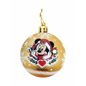 Bola de Navidad Minnie Mouse Lucky Dorado 10 Unidades Plástico