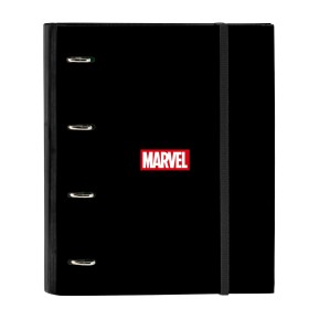 Carpeta de anillas Marvel Negro (27 x 32 x 3.