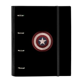 Carpeta de anillas Capitán América Negro (27 x 32 x 3.