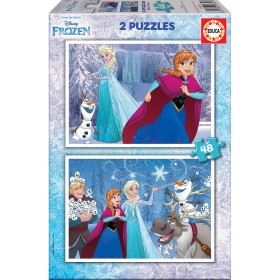 Set de 2 Puzzles Frozen Believe 48 Piezas 28 x 20 cm