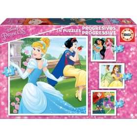 Set mit 4 Puzzeln Princesses Disney Magical 16 x 16 cm