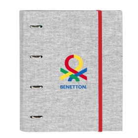 Carpeta de anillas Benetton Pop Gris (27 x 32 x 3.