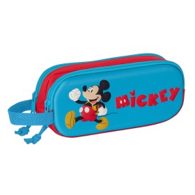 Portatodo Doble Mickey Mouse Clubhouse 3D Rojo Azul 21 x 8 x 6