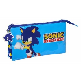 Portatodo Triple Sonic Speed 22 x 12 x 3 cm Azul Infantil
