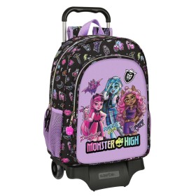 Schulrucksack mit Rädern Monster High Creep Schwar