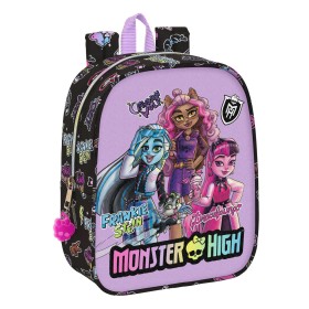 Mochila Escolar Monster High Creep Negro 22 x 27 x