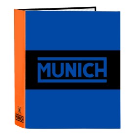Carpeta de anillas Munich Submarine Azul eléctrico A4 27 x 33 x