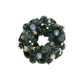 Corona de Navidad Berhome Deco Plata Ø 26 cm