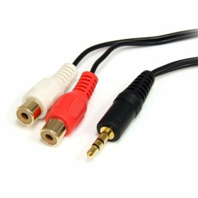 Cable Audio Jack (3,5 mm) a 2 RCA Startech MU1MFRCA Negro 1.