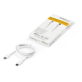 Câble USB vers Lightning Startech RUSBCLTMM1MW Bla