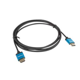 HDMI Kabel Lanberg V2.0 4K SLIM Schwarz 1 m Schwarz/Blau