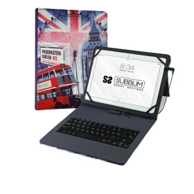 Hülle für Tablet und Tastatur Subblim SUB-KT1-USB050 Qwerty