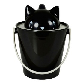 Cubo contenedor United Pets Gato 20 cm Negro