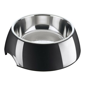 Dog Feeder Hunter Melamin Stainless steel Black 160 ml (14,5 x