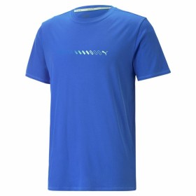 Camiseta Puma Run Favorite Logo Azul Hombre