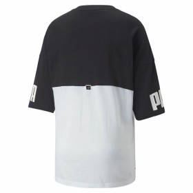 Camiseta Puma Power Colorblock Blanco Negro