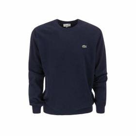 Men’s Sweatshirt without Hood Lacoste Tricot Navy 