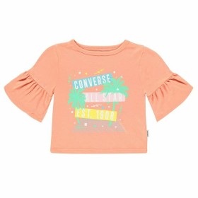 Kurzarm-T-Shirt für Kinder Converse Ruffle Lachsfa