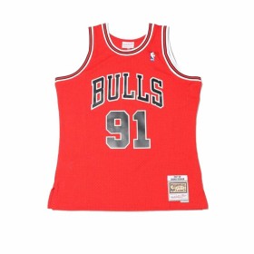 T-shirt de basquetebol Mitchell & Ness Chicago Bull Dennis Rodman Vermelho Mitchell & Ness - 1