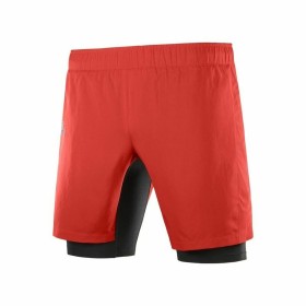 Pantalón Corto Deportivo Salomon TwinSkin Rojo