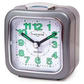 Reloj-Despertador Analógico Timemark Gris (7.5 x 8 x 4.