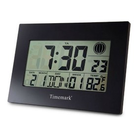 Reloj de Pared con Termómetro Timemark Negro (24 x