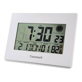 Reloj de Pared con Termómetro Timemark Blanco (24 