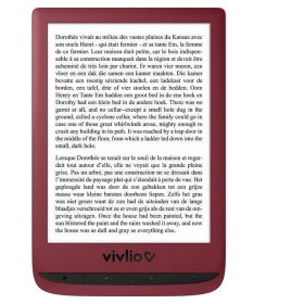 eBook Vivlio Touch Lux 5 6" 800W 512 GB Rot