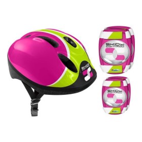 Set of helmets and knee pads Pink Helmet Knee pads
