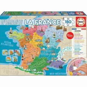Kinderpuzzle Educa Departments and Regions of France Karte 150
