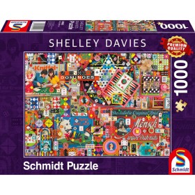 Puzzle Schmidt Spiele Vintage Board Games (1000 Pieces)