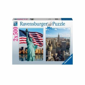 Puzzle Ravensburger Skyscraper & Liberty 2 x 500 P