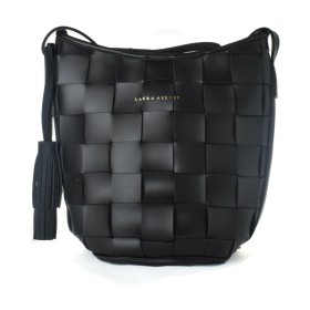 Damen Handtasche Laura Ashley A27-C03-BLACK Schwarz (22 x 27 x
