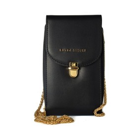 Damen Handtasche Laura Ashley KIRBY-PLAIN-BLACK Schwarz (19 x