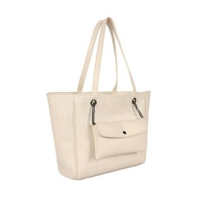Damen Handtasche Laura Ashley RELIEF-QUILTED-CREAM Creme (30 x