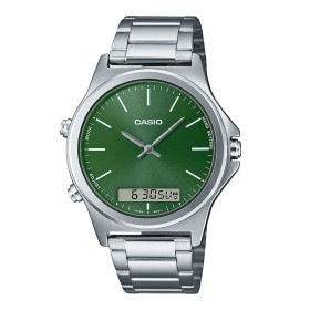 Reloj Hombre Casio Verde Plateado