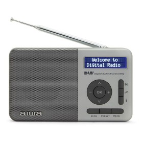 Portable Digital Radio Aiwa RD40DABSL Silver FM Grey DAB+