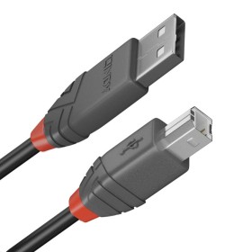 Cable USB A a USB B LINDY 36673 Negro 2 m