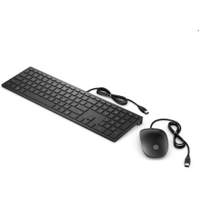 Keyboard and Mouse HP 4CE97AA ABE Spanish Qwerty