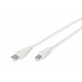 Cable USB A a USB B Digitus AK-300105-030-E Beige 