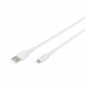 USB auf Lightning Verbindungskabel Digitus DB-600106-010-W Weiß