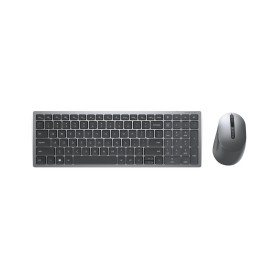 Tastatur mit Maus Dell KM7120W-GY-SPN Qwerty Spani