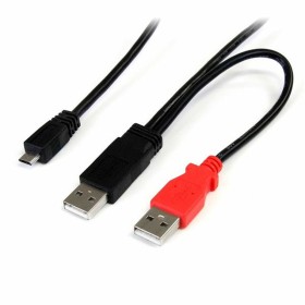 USB 2.0 A zu Micro USB-B-Kabel Startech USB2HAUBY3 Schwarz