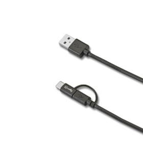 USB-C-Kabel auf USB Celly USBCMICRO Schwarz