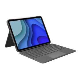 Hülle für Tablet und Tastatur Logitech Folio Touch Grau Qwerty