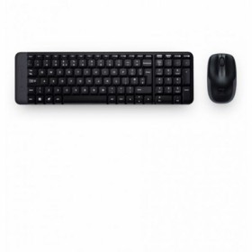 Keyboard and Wireless Mouse Logitech 920-003159 Black Spanish
