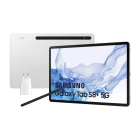 Tablet Samsung Galaxy Tab S8 Plus 5G Plateado 5G 12,4" 8 GB RAM