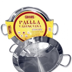Paella Pan Guison 74046 Stainless steel Metal 3 L (10 Pieces)